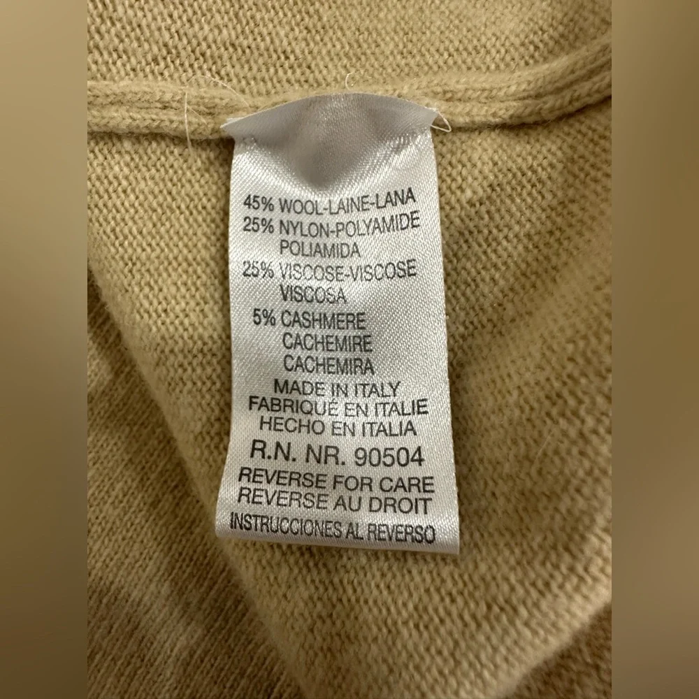 Earvin Magic Johnson Signature Sweater Size L‎ Made In Italy Wool Bland